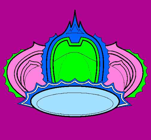 Coloring page Royal crown painted bymica
