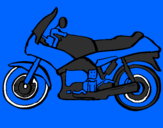 Coloring page Motorbike painted byhayley