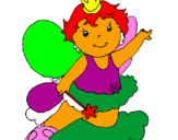 Coloring page Fairy painted bygenesis