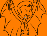 Coloring page Little Dracula painted byRAFFERTY