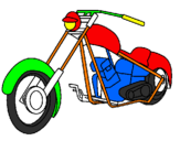 Coloring page Motorbike painted byALE