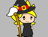 Coloring page Witch Turpentine painted bymariana