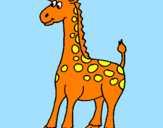 Coloring page Giraffe painted bynahuel