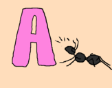Coloring page Ant painted byANGELINA  MARIN