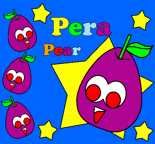 Coloring page Pear painted byTRINITY