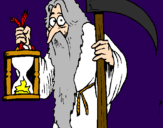 Coloring page Father Time painted byIratxe