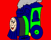 Coloring page Train painted by22
