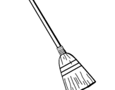 Coloring page Besom painted byalan