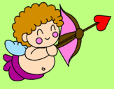 Coloring page Cupid painted byviviana