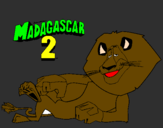Coloring page Madagascar 2 Alex painted byBAUTISTA