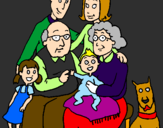 Coloring page Family  painted bySXYSTEF