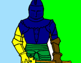 Coloring page Knight with mace painted byPanagiotis