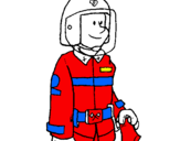 Coloring page Firefighter painted bygustavo