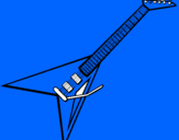 Coloring page Electric guitar II painted bynvjgh