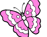 Coloring page Butterfly painted bysol4