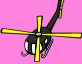 Coloring page Helicopter V painted byCRISTINA
