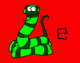 Coloring page Snake painted byHolly