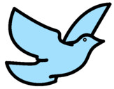 Coloring page Dove of peace painted bycamille32