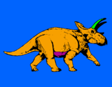 Coloring page Triceratops painted by[zygis] ir [ausrine]mig.]
