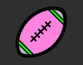 Coloring page American football ball II painted byAst%uFFFDrix(Britany)