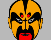 Coloring page Asian wrestler painted bypatrick