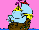 Coloring page Ship painted byfabio