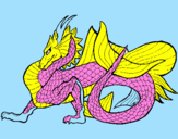 Coloring page Sea dragon painted byhanaeel