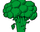 Coloring page Broccoli painted byemily