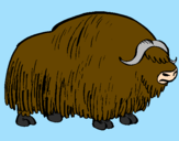Coloring page Bison painted bychristmlolo