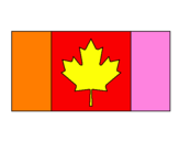 Coloring page Canada painted bylana