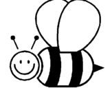 Coloring page Bee painted byFOFO