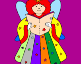 Coloring page Fairy painted bynelia