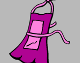 Coloring page Apron painted byyeisy