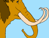 Coloring page Mammoth painted byDennisse