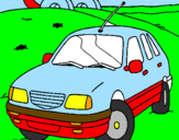 Coloring page Car on the road painted bySampson by Nate