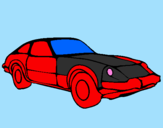 Coloring page Sports car painted byclaudia