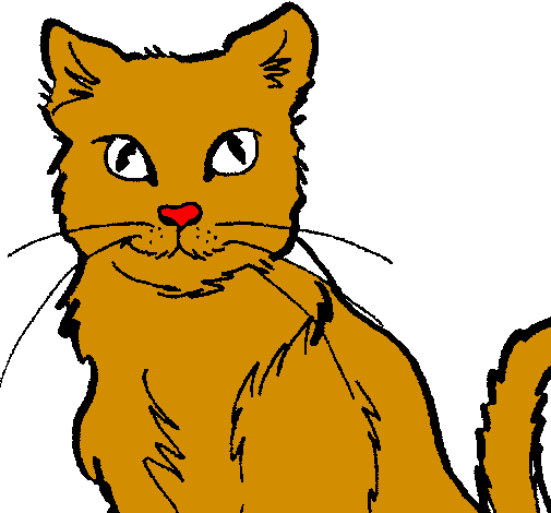 Coloring page Cat painted byBERTA