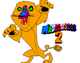 Coloring page Madagascar 2 Alex painted bycynthia