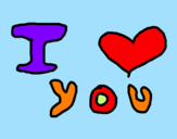Coloring page I love you 6 painted bylucia