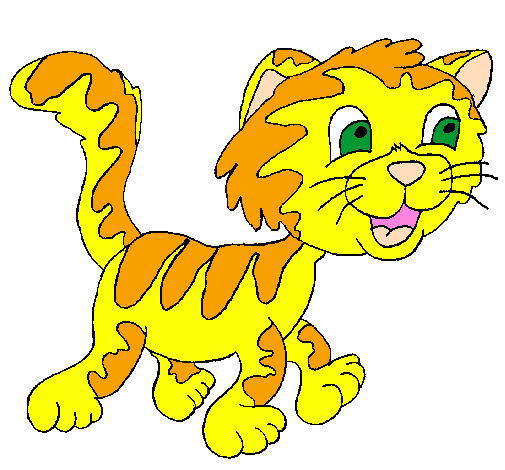 Coloring page Cat with spots painted byvictoria