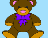 Coloring page Teddy bear painted bypurple07