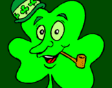 Coloring page Lucky clover painted byRachel