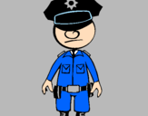 Coloring page Cop painted byRider Master