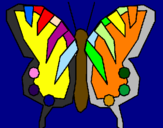 Coloring page Butterfly painted bybrad