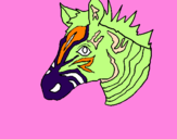 Coloring page Zebra II painted byrafalin