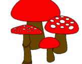 Coloring page Mushrooms painted bylisa