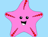 Coloring page Starfish painted byBailey