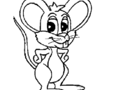 Coloring page Mouse painted byyuan