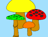 Coloring page Mushrooms painted bydani