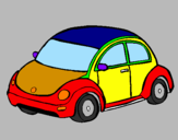 Coloring page Modern car painted bynahull